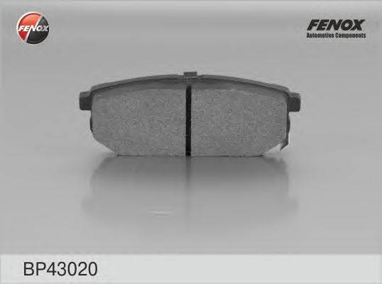 Комплект тормозных колодок, дисковый тормоз FENOX BP43020
