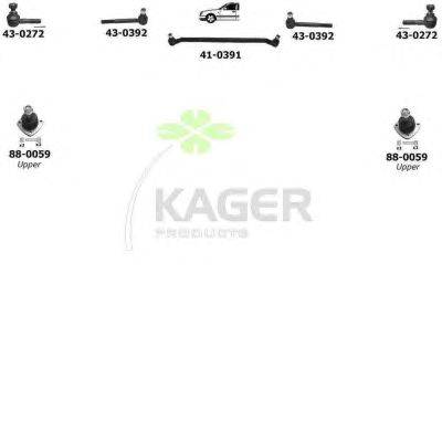 Подвеска колеса KAGER 800213