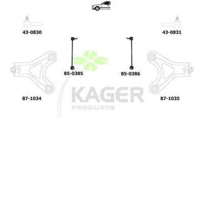 Подвеска колеса KAGER 800536