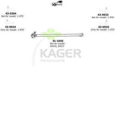 Подвеска колеса KAGER 801253