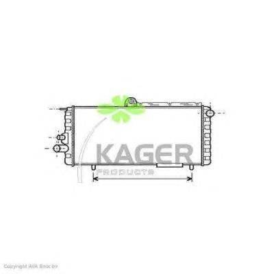 Радиатор, охлаждение двигателя KAGER 310049