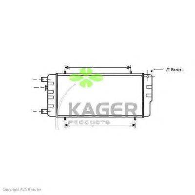Радиатор, охлаждение двигателя KAGER 31-0072