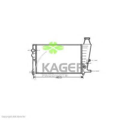 Радиатор, охлаждение двигателя KAGER 31-0152