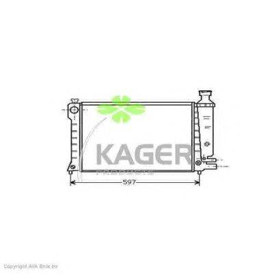 Радиатор, охлаждение двигателя KAGER 310154
