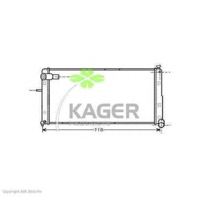 Радиатор, охлаждение двигателя KAGER 31-0162