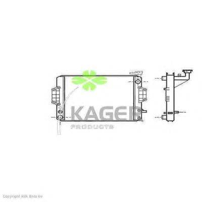 Радиатор, охлаждение двигателя KAGER 310283