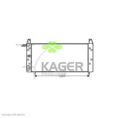 Радиатор, охлаждение двигателя KAGER 31-0383