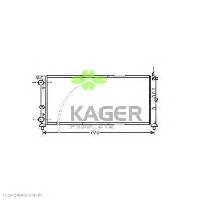 Радиатор, охлаждение двигателя KAGER 31-0406