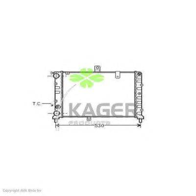 Радиатор, охлаждение двигателя KAGER 31-0564