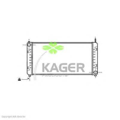 Радиатор, охлаждение двигателя KAGER 310609
