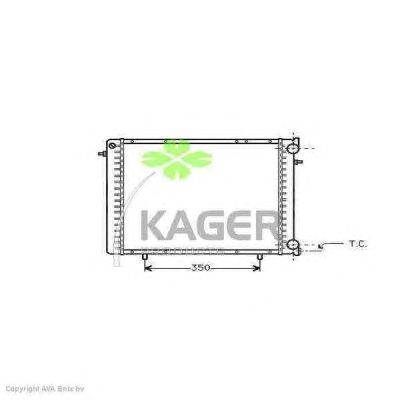 Радиатор, охлаждение двигателя KAGER 310909