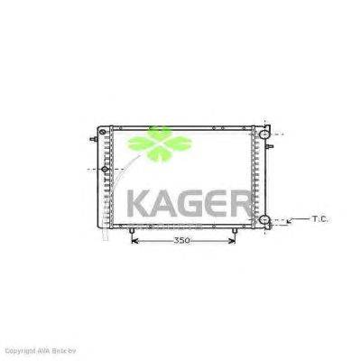 Радиатор, охлаждение двигателя KAGER 310926