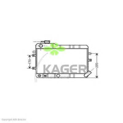 Радиатор, охлаждение двигателя KAGER 31-1325