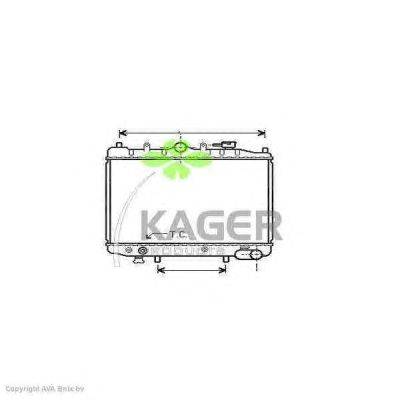 Радиатор, охлаждение двигателя KAGER 31-1396
