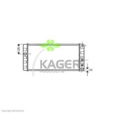 Радиатор, охлаждение двигателя KAGER 31-1420