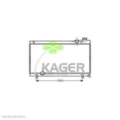 Радиатор, охлаждение двигателя KAGER 31-1616