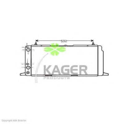 Радиатор, охлаждение двигателя KAGER 31-1750