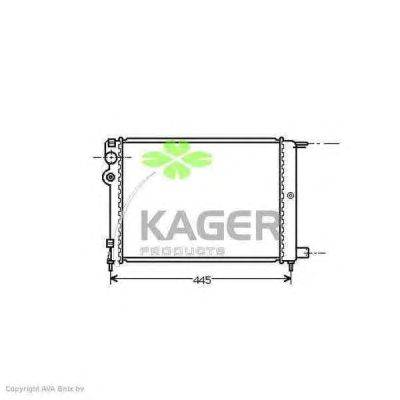 Радиатор, охлаждение двигателя KAGER 31-1781