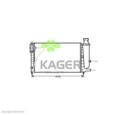 Радиатор, охлаждение двигателя KAGER 311784