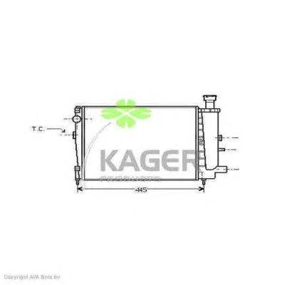 Радиатор, охлаждение двигателя KAGER 31-1785