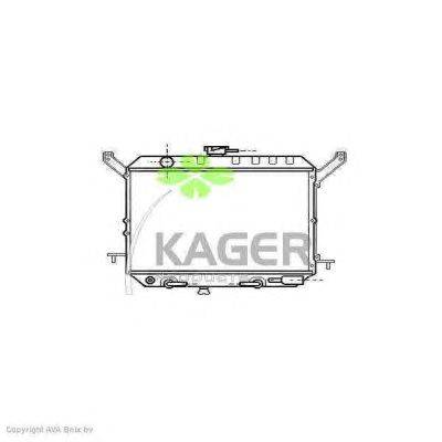 Радиатор, охлаждение двигателя KAGER 311964