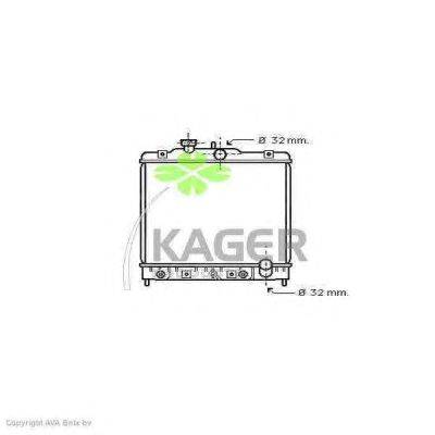 Радиатор, охлаждение двигателя KAGER 31-1993