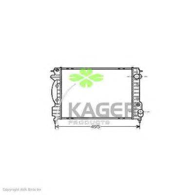 Радиатор, охлаждение двигателя KAGER 31-2000