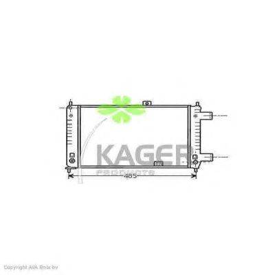 Радиатор, охлаждение двигателя KAGER 31-2437