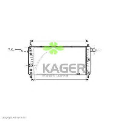 Радиатор, охлаждение двигателя KAGER 31-2440