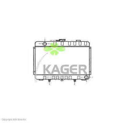 Радиатор, охлаждение двигателя KAGER 312491