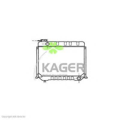 Радиатор, охлаждение двигателя KAGER 31-2493