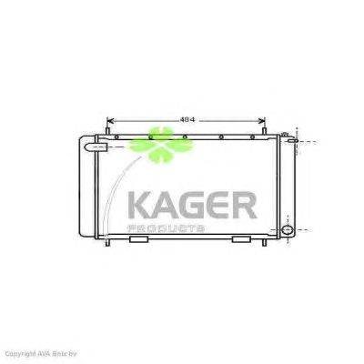 Радиатор, охлаждение двигателя KAGER 31-2553