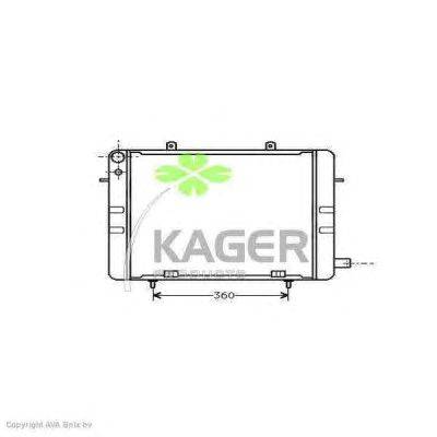 Радиатор, охлаждение двигателя KAGER 31-2735
