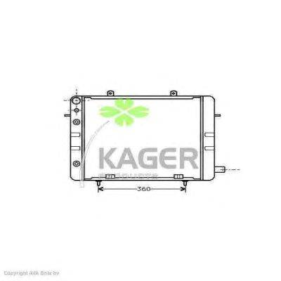 Радиатор, охлаждение двигателя KAGER 31-2737