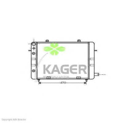 Радиатор, охлаждение двигателя KAGER 31-2741