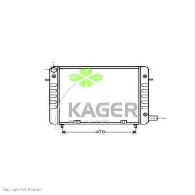 Радиатор, охлаждение двигателя KAGER 312742