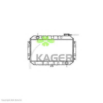 Радиатор, охлаждение двигателя KAGER 312867