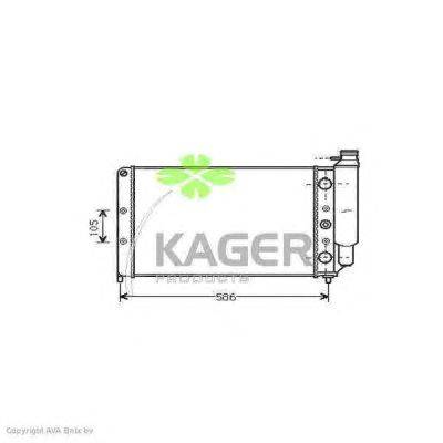 Радиатор, охлаждение двигателя KAGER 31-2973