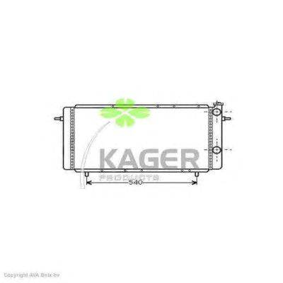 Радиатор, охлаждение двигателя KAGER 31-2980