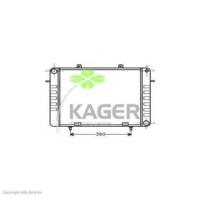 Радиатор, охлаждение двигателя KAGER 31-3032