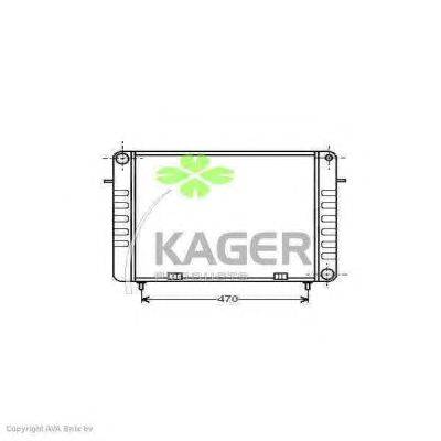 Радиатор, охлаждение двигателя KAGER 31-3037