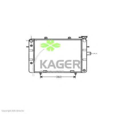 Радиатор, охлаждение двигателя KAGER 313042