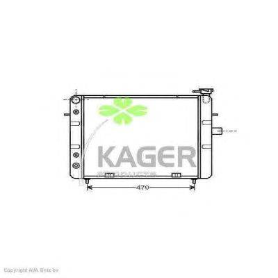 Радиатор, охлаждение двигателя KAGER 313043