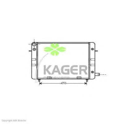 Радиатор, охлаждение двигателя KAGER 313150