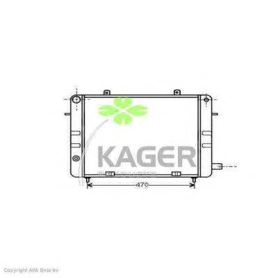 Радиатор, охлаждение двигателя KAGER 31-3153