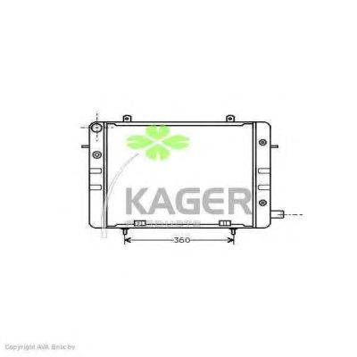 Радиатор, охлаждение двигателя KAGER 313158