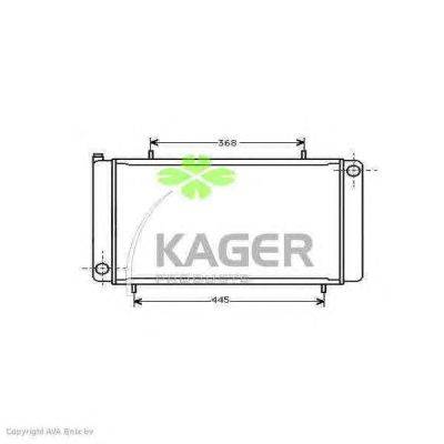 Радиатор, охлаждение двигателя KAGER 313171