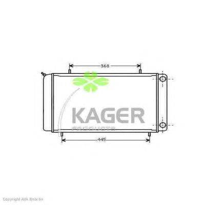 Радиатор, охлаждение двигателя KAGER 313172