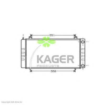 Радиатор, охлаждение двигателя KAGER 31-3175