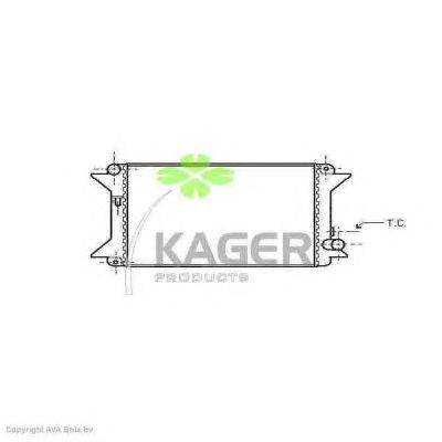 Радиатор, охлаждение двигателя KAGER 313481